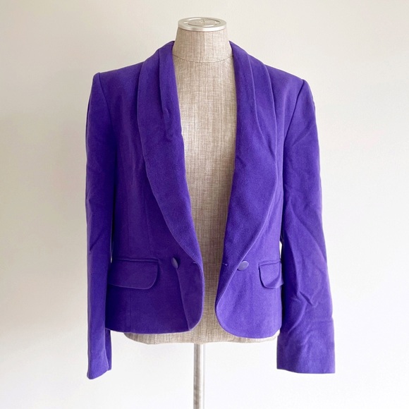 Féraud Angora Purple Blazer Jacket, Super Soft - Picture 7 of 12